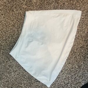 White tennis skirt